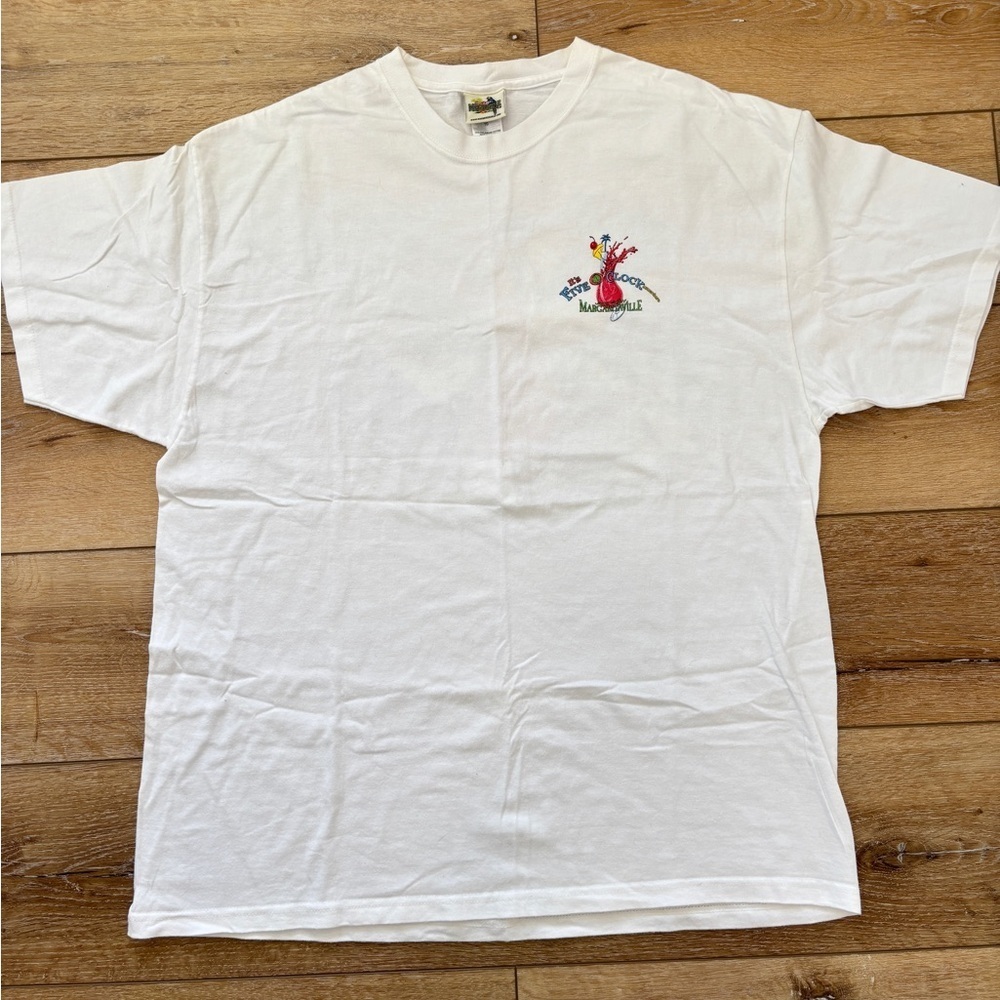 VTG Margaritaville It's Five O’Clock Somewhere Jimmy Buffett T-Shirt XL 2 Sided - Picture 16 of 16